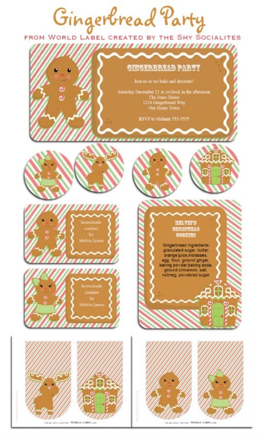 Freebie Friday 12 Gingerbread Party Free Printables  The Party Teacher