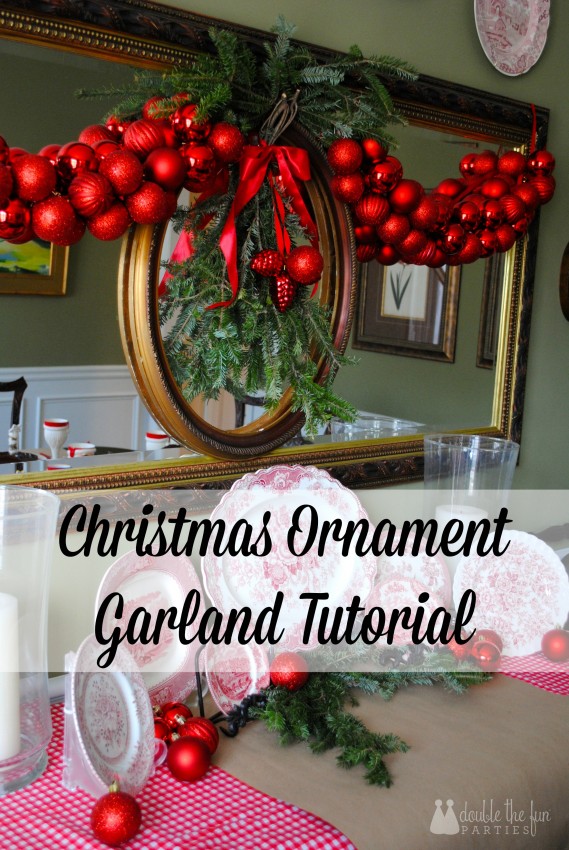 Tutorial: How to Make a Christmas Ornament Garland