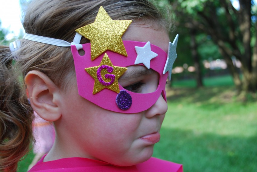 Girl's superhero birthday party - scared of the "bad guy"