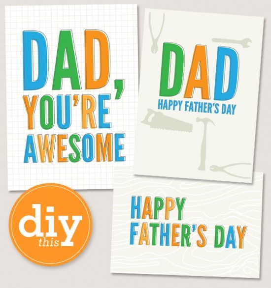 Freebie Friday: Father's Day Gift and Party Printables