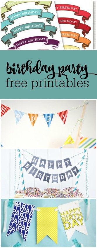 Freebie Friday: 15 Free Birthday Party Printables - The Party Teacher