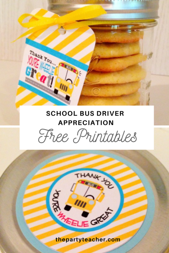 School Bus Driver Appreciation Free Printables by The Party Teacher