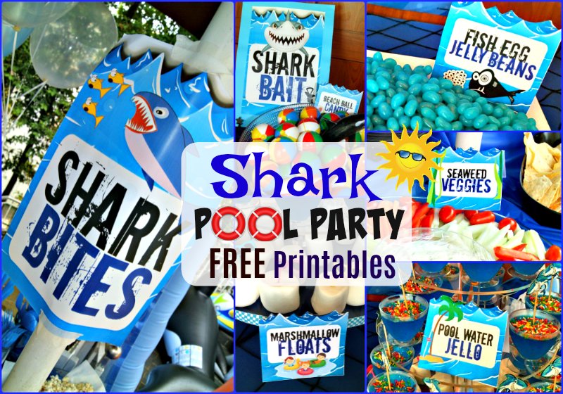 Freebie Friday: 16 Free Shark Printables | The Party Teacher