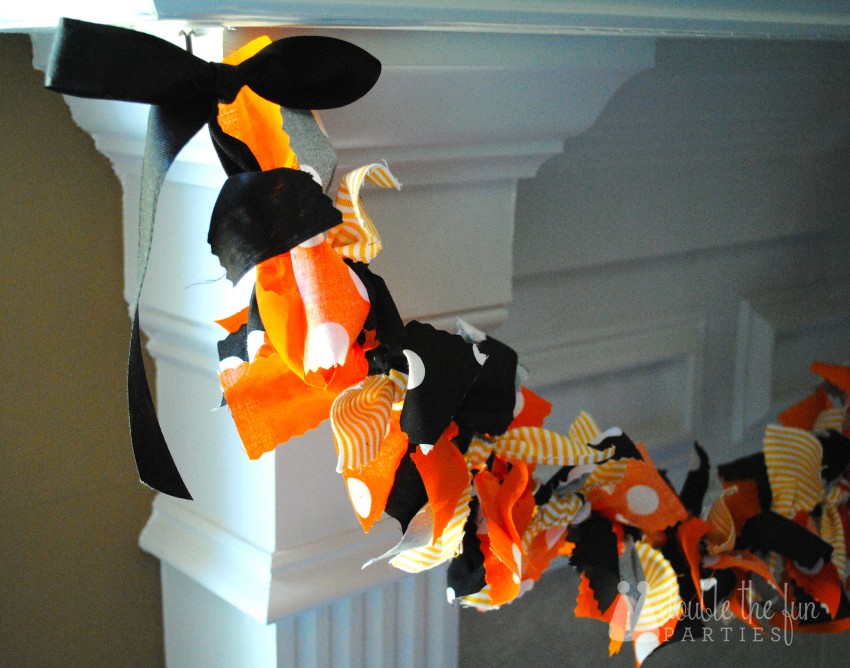 Halloween Rag Garland by Double the Fun Parties - 0684