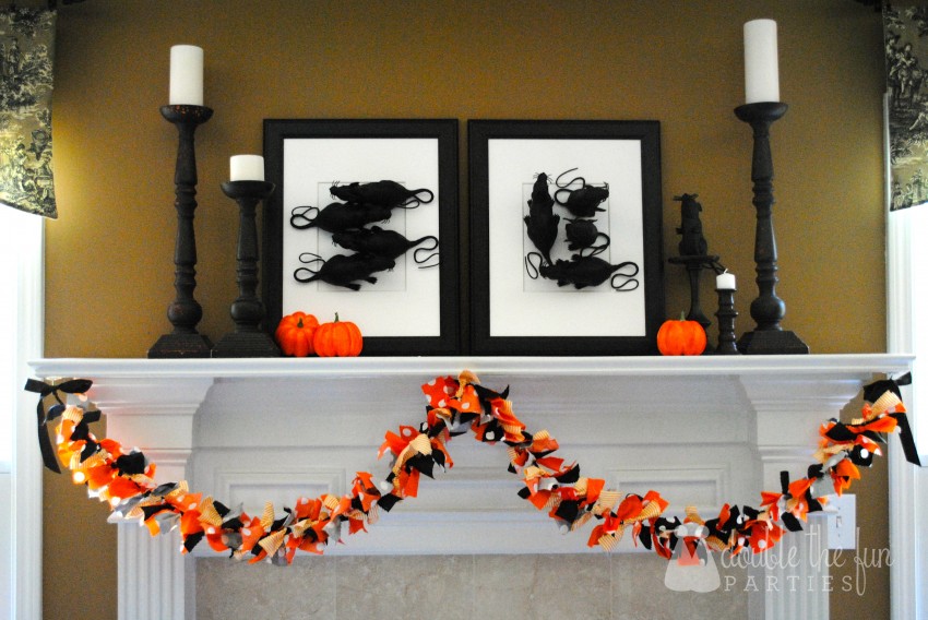 Halloween Rag Garland by Double the Fun Parties - 0692