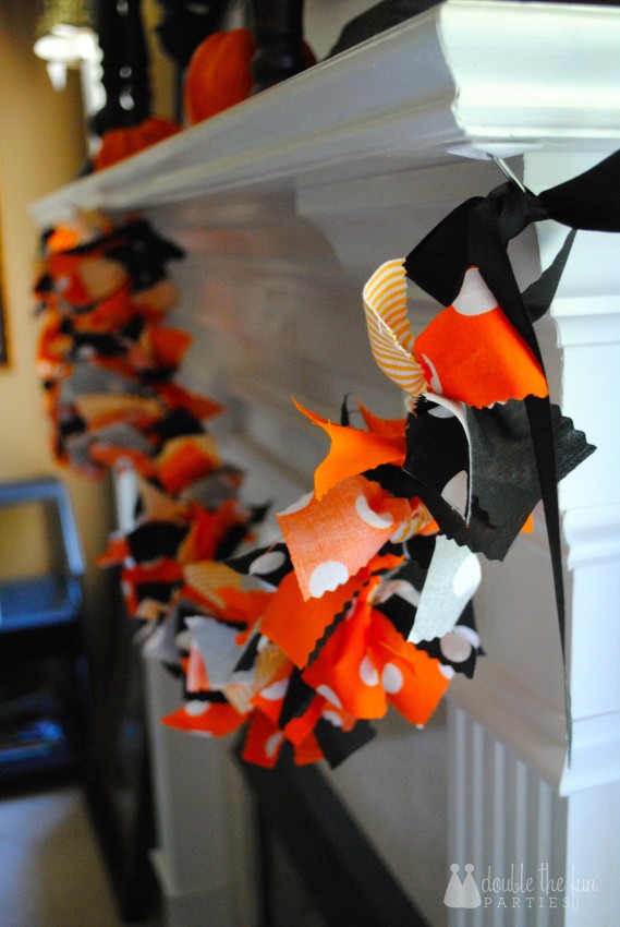 Halloween Rag Garland by Double the Fun Parties - 0695