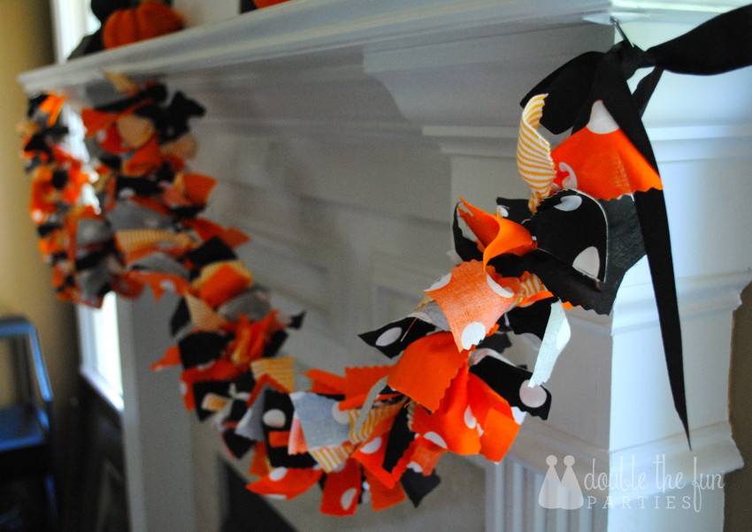 Halloween Rag Garland by Double the Fun Parties - 0703