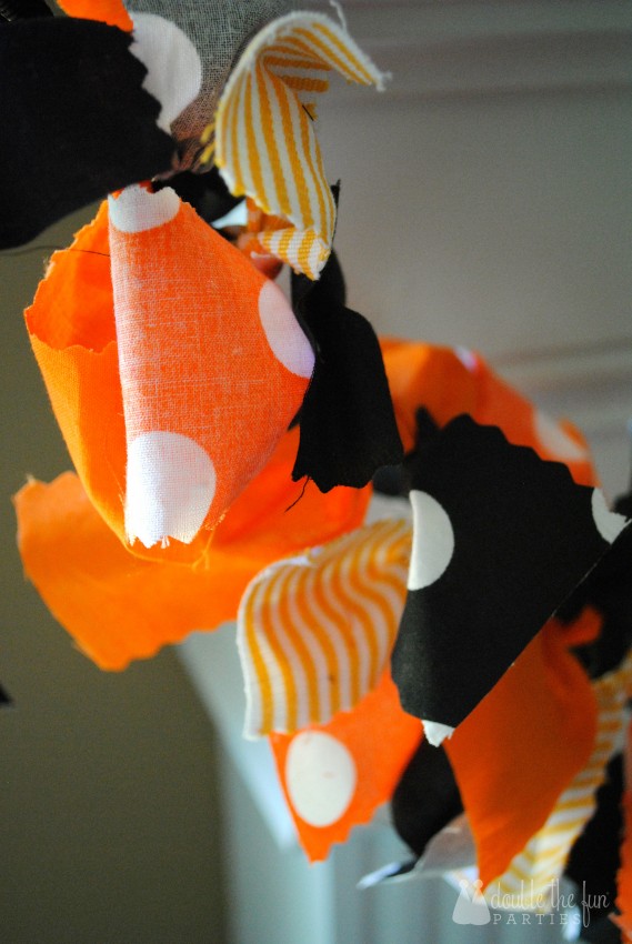 Halloween Rag Garland by Double the Fun Parties - 0713