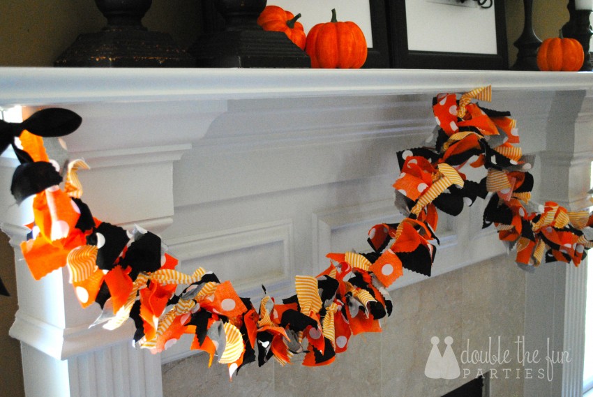 Halloween Rag Garland by Double the Fun Parties - 0715