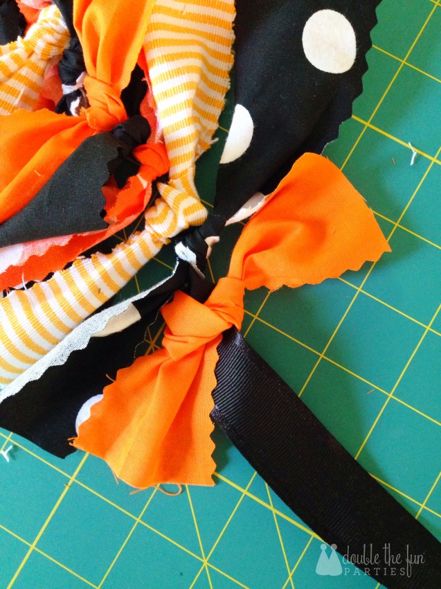 Halloween Rag Garland by Double the Fun Parties - 2715