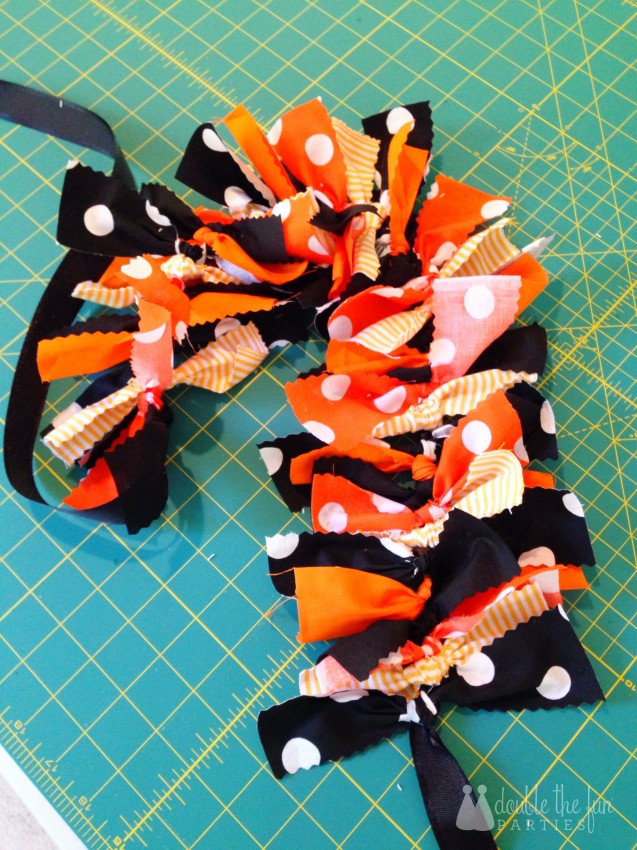 Halloween Rag Garland by Double the Fun Parties - 2720