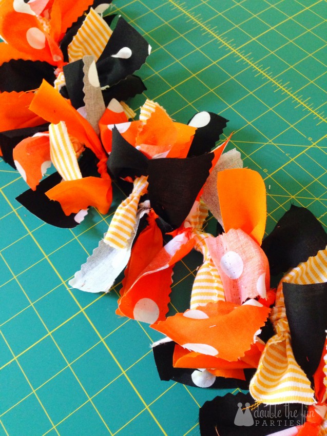 Halloween Rag Garland by Double the Fun Parties - 2721