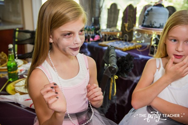 Zombie Princess Party by The Party Teacher - face painting