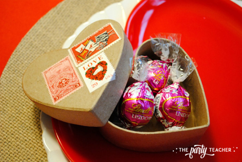 Brown Paper Packages Tied Up in String Valentine's Day Party by The Party Teacher - party favors