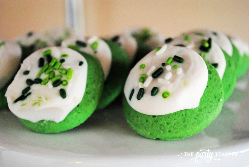 Simply Irish St Patricks Day Party by The Party Teacher - frosted green sugar cookies