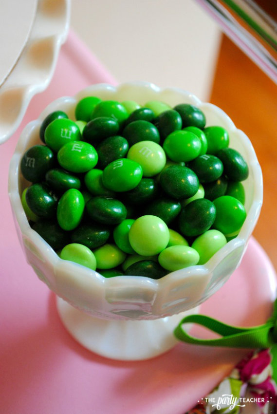 Simply Irish St Patricks Day Party by The Party Teacher - green M&Ms