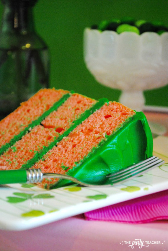 Simply Irish St Patricks Day Party by The Party Teacher - slice of cake