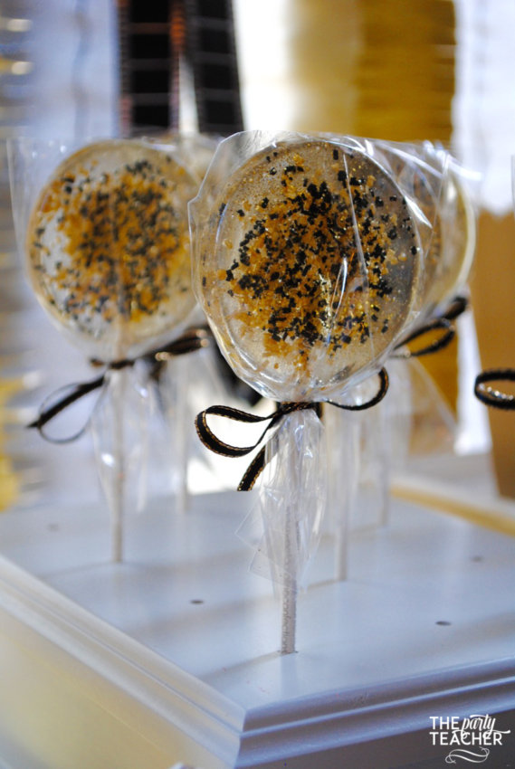 New Year's Eve Family Movie Night by The Party Teacher - champagne lollipops