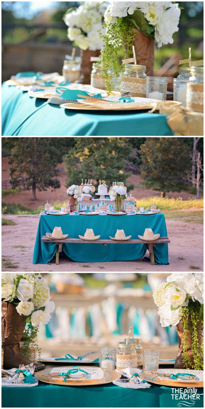 Horseback Riding Party by The Party Teacher - table setting
