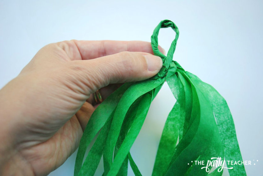 Christmas Tree Tissue Garland by The Party Teacher10