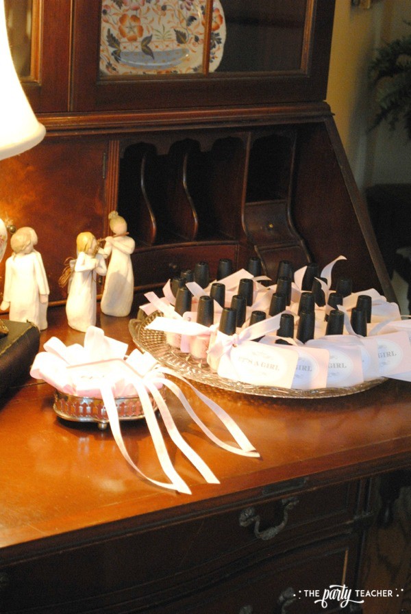 Baby carriage inspired baby shower by The Party Teacher - party favors