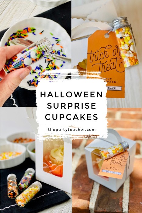 Halloween surprise sprinkle cupcakes by The Party Teacher