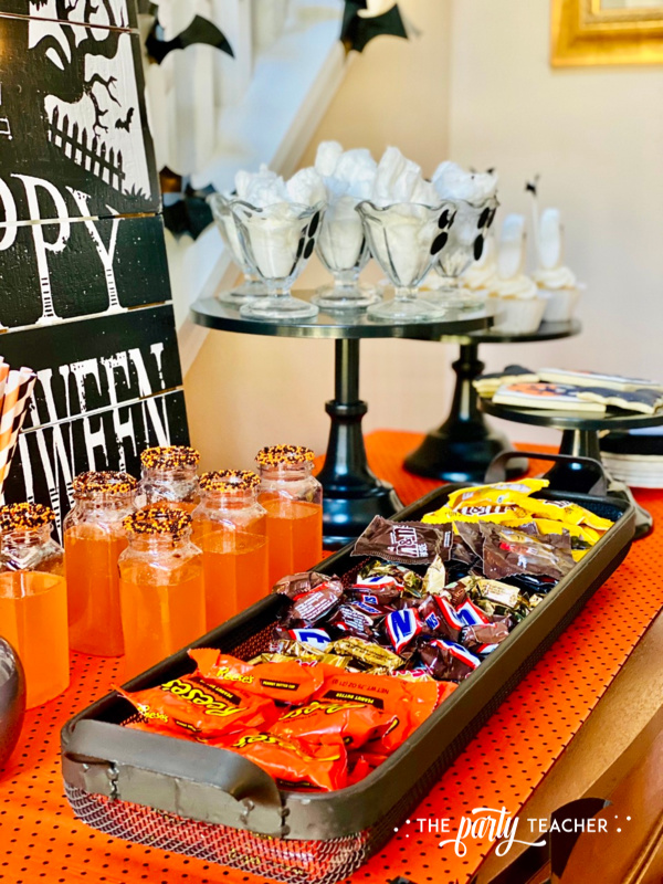 Halloween candy table by The Party Teacher - candy-44