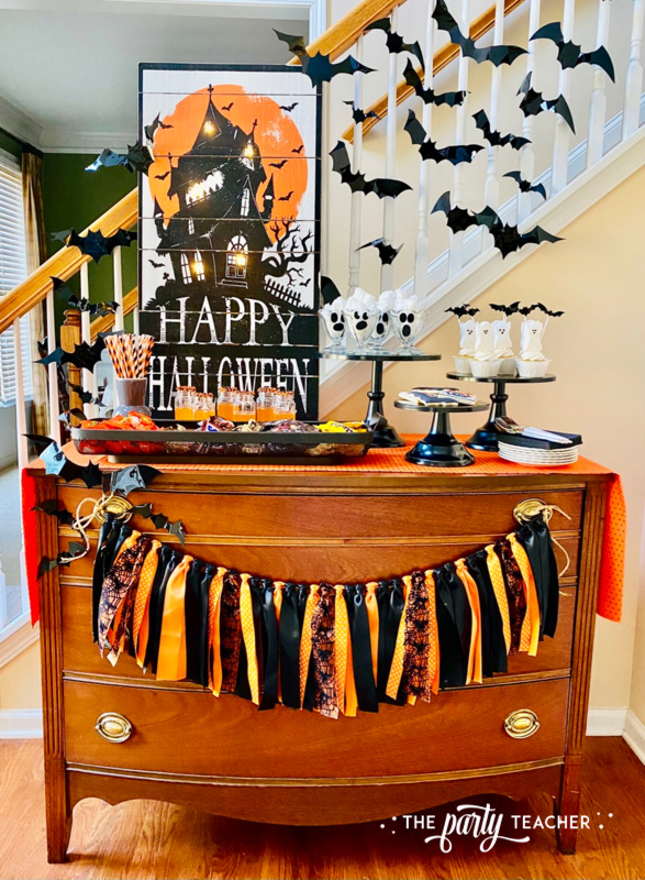 Halloween candy table by The Party Teacher - dessert table-31
