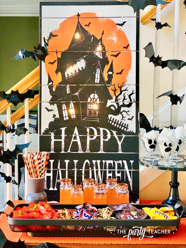 Halloween candy table by The Party Teacher - dessert table-37