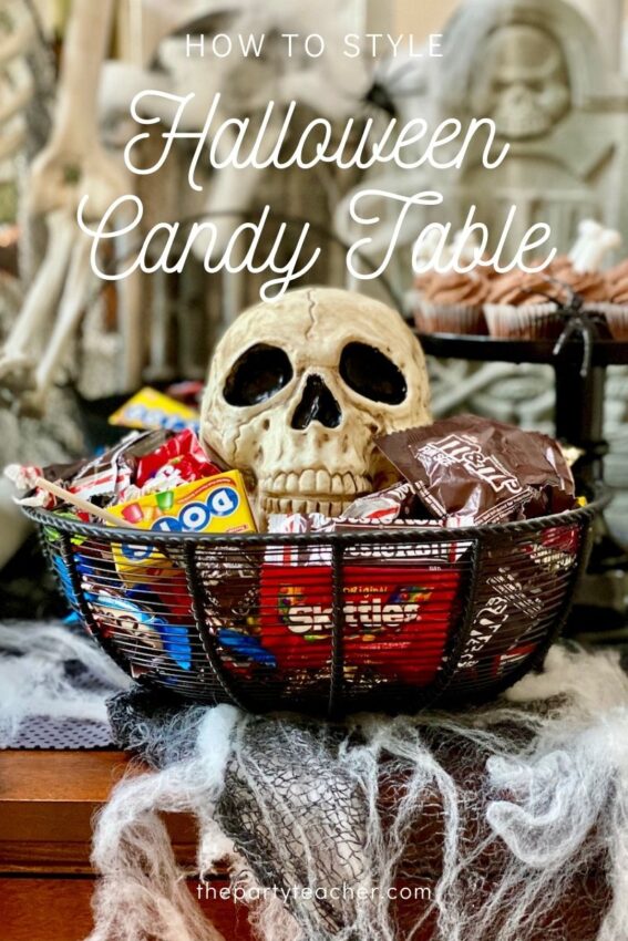 Halloween Skeleton Candy Table by The Party Teacher