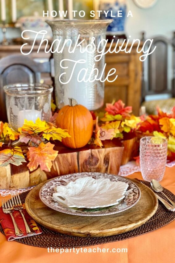 How to Set a Thanksgiving Table by The Party Teacher