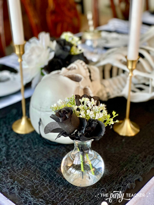 Halloween Skeleton Tablescape by The Party Teacher - 21