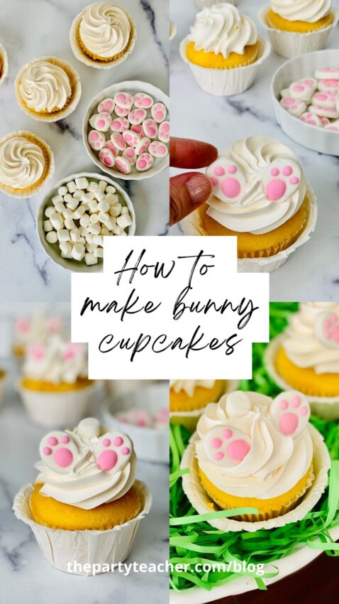 How to make bunny cupcakes by The Party Teacher