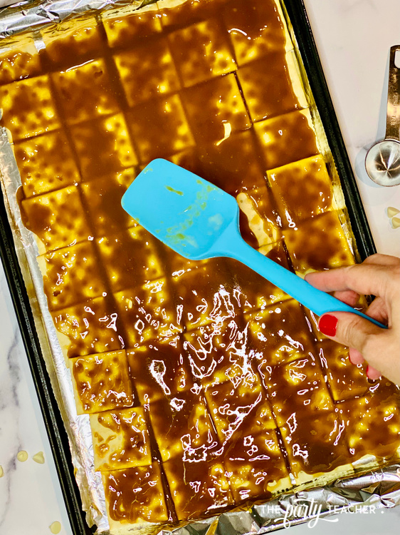 4th of July Saltine Cracker Toffee Recipe by The Party Teacher - 2