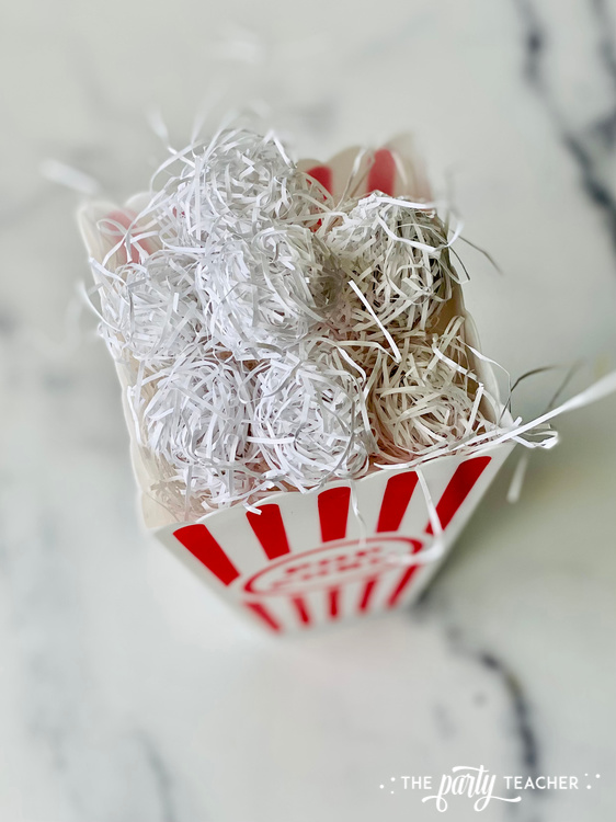 Movie night popcorn box party favor by The Party Teacher - 15