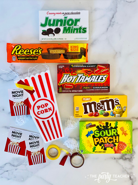 Movie night popcorn box party favor by The Party Teacher - 8