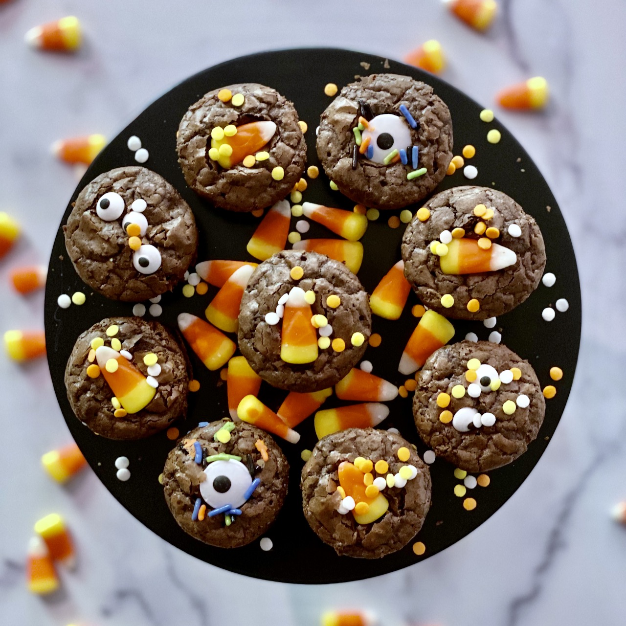 How to Make Halloween Candy brownies